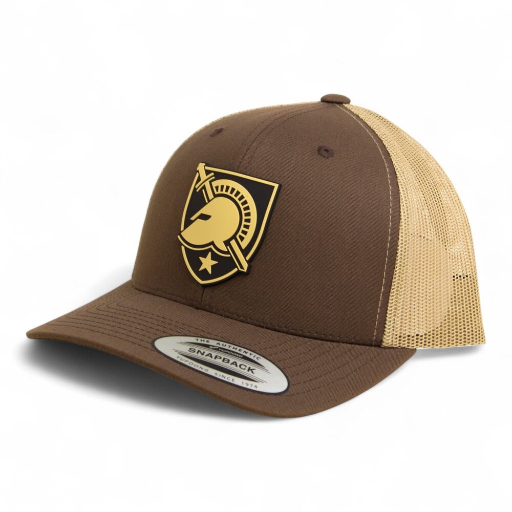 Army Black Knights YP Snapback Hat- Brown/ Tan
